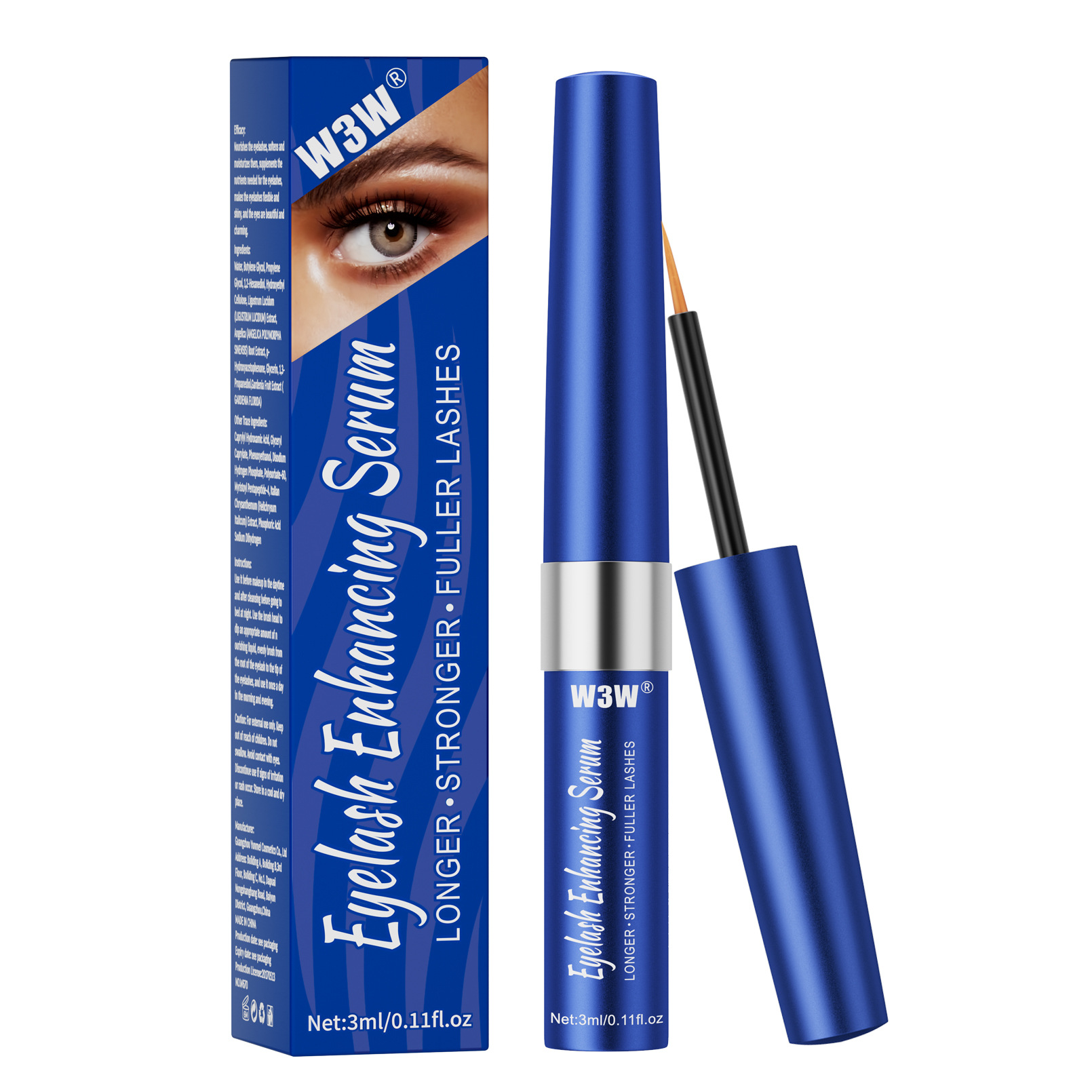 W3W Cross-border Natural Thickening Transparent Mascara, Mascara Base, Nourishing and Slimming Liquid, the same as Amazon Item Picture