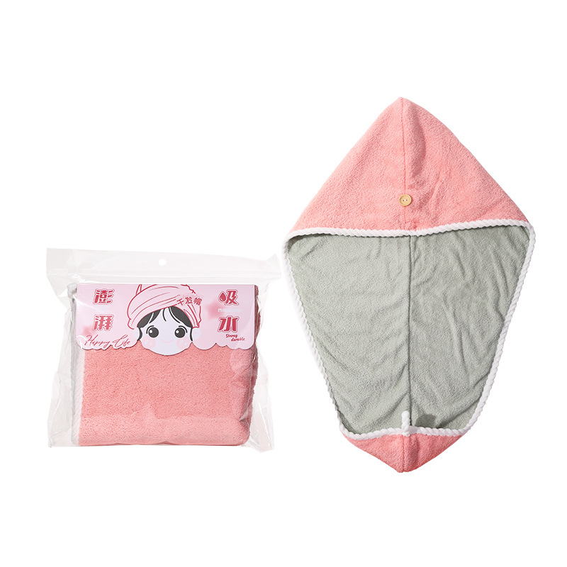 LMLTOP Coral Fleece Dry Hair Cap, Strong Absorbent Head Wrap, Towel Shampoo Dry Hair Cap LLT41 Item Picture