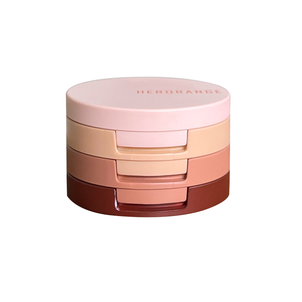HERORANGE~ Light Breeze Floating Eyeshadow palette, Monochrome three-layer filled bento box, pearlescent matte fine glitter, large sequins Item Picture