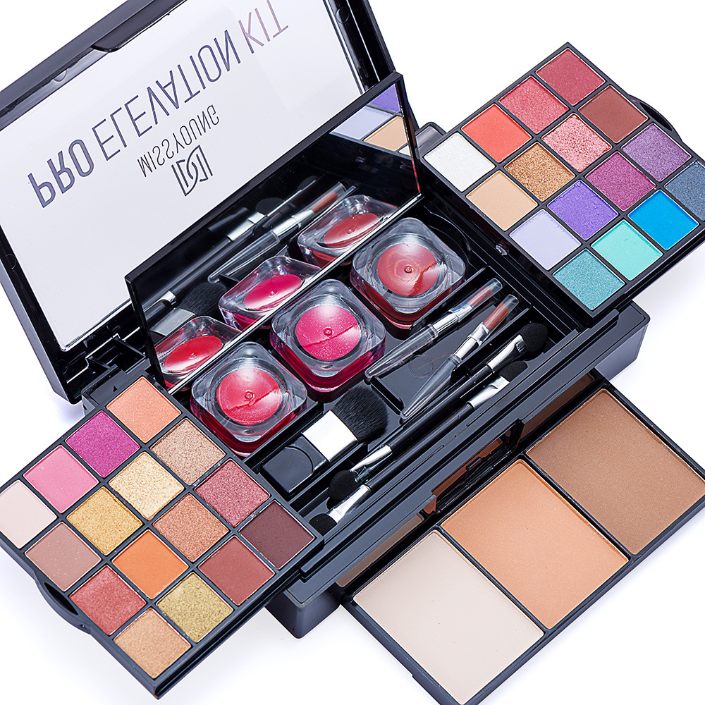 MISS Young 38-color Eyeshadow palette, Eyeshadow Lip gloss, Contouring set, Makeup plate, Makeup box wholesale cross-border foreign trade Item Picture
