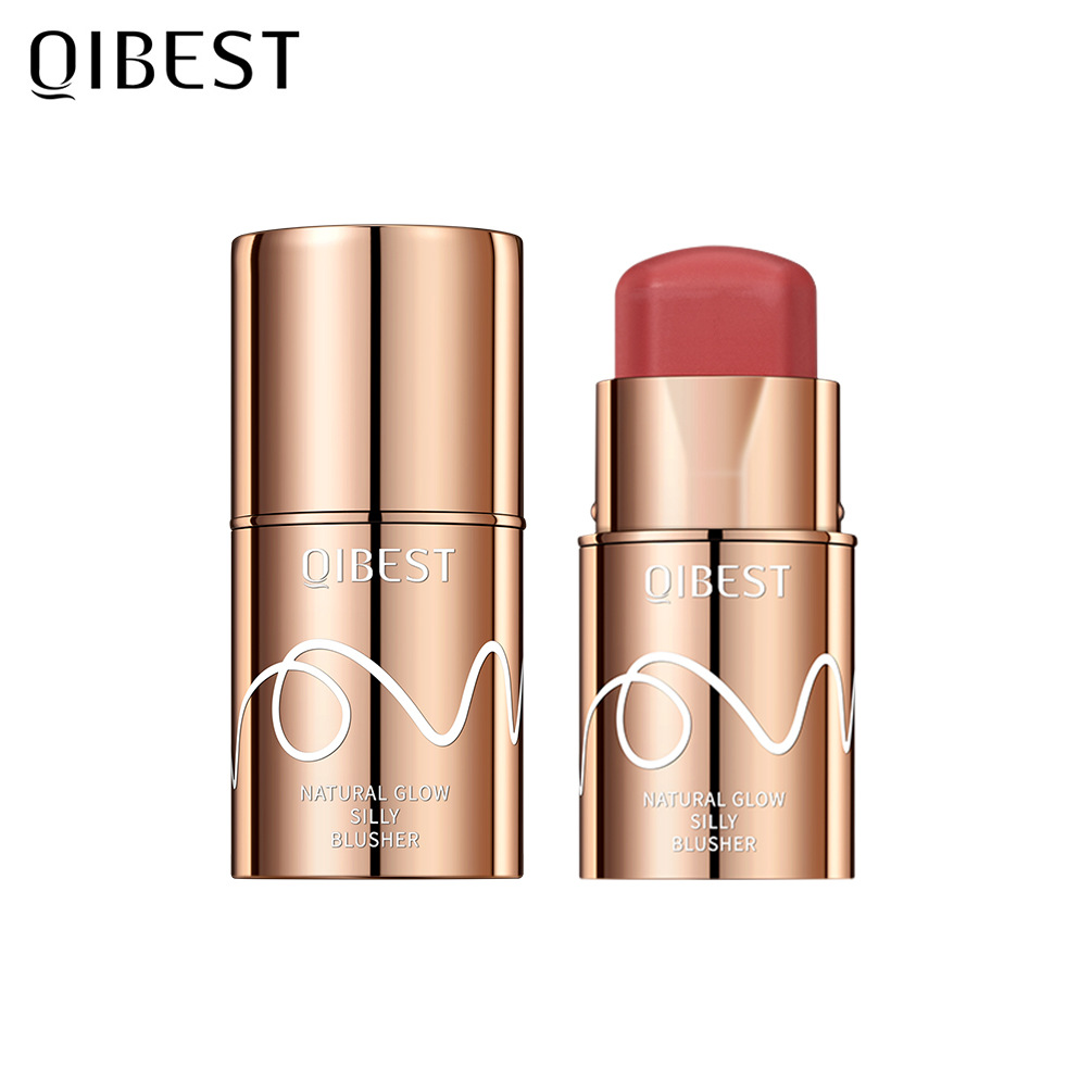 QiBest Cross-border Smooth Blush Stick Brightening and Coloring Blush Stick Rouge Pen Blush Strip Cream Blush Stick Item Picture