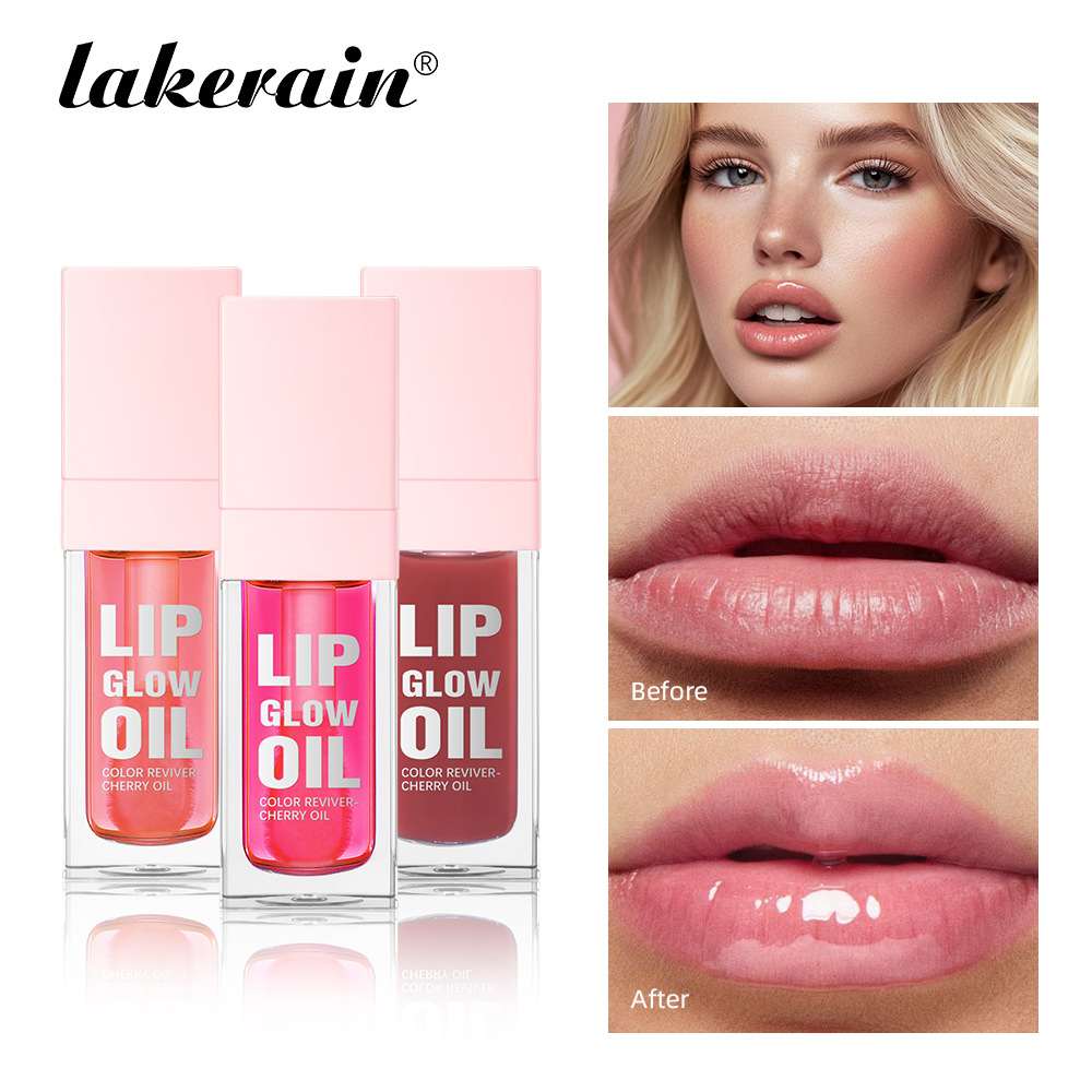 Lakerain square Tube Lip Oil Transparent and pouty lip gloss details Picture