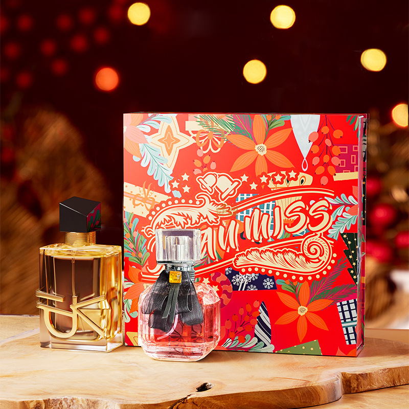 Xiaocheng Yixiang Christmas Perfume Set, long-lasting fragrance, cross-border bestseller on Douyin and Kuaishou, Spring Festival Perfume Gift box wholesale details Picture