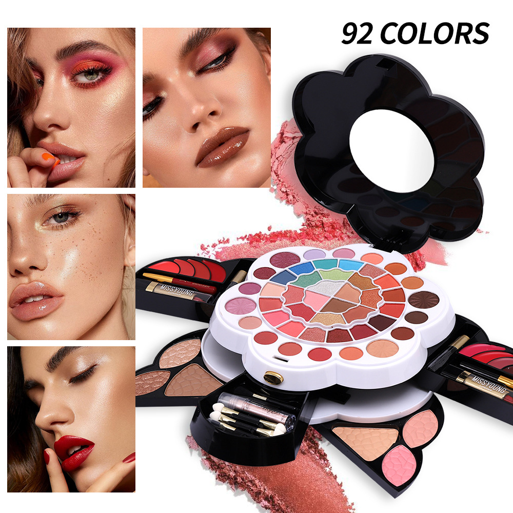 Wholesale of cross-border cosmetics, Amazon, European and American pearlescent and matte eyeshadow, blush, high-gloss lipstick, cosmetics and makeup sets Application Scenario