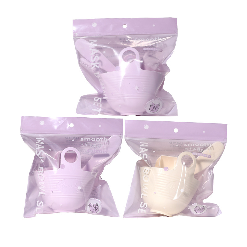 LMLTOP Large silicone mask bowl set DIY homemade mask Mud Mask Double-head massage Mask Brush SY576 Item Picture