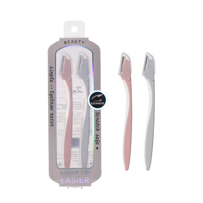 LMLTOP Mini Blade Head Eyebrow trimmer, two sets of micro-distance protective net beginner stainless steel eyebrow trimmer JJF01 Item Picture