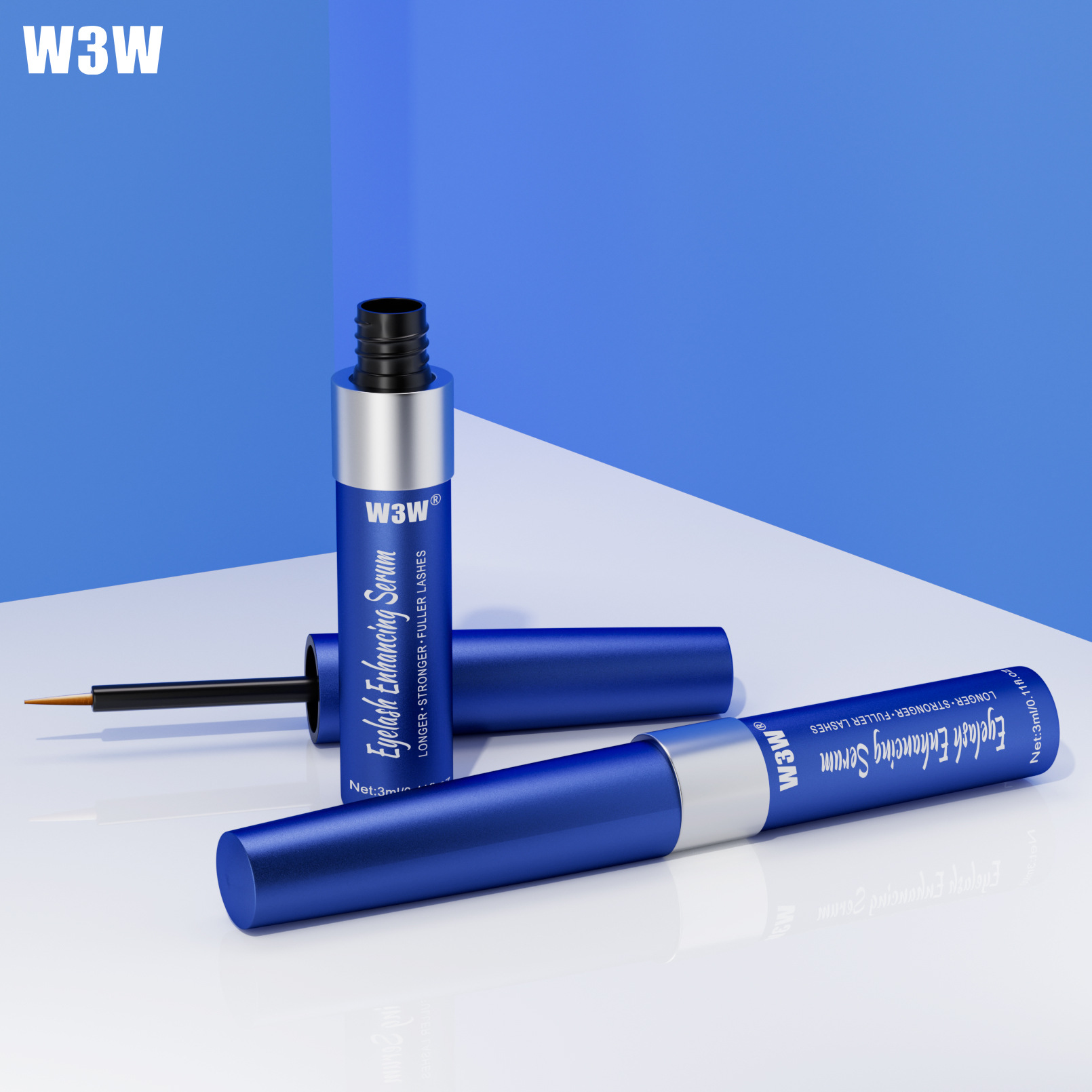 W3W Cross-border Amazon Eyelash Lengthening Liquid Natural Transparent Base Eyelash serum Application Scenario