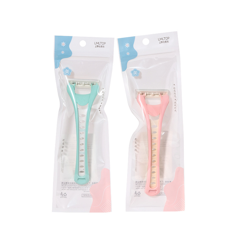 LMLTOP three-layer blade rake knife, single-piece anti-slip shaving knife, underarm hair removal and leg hair shaving knife A0940 Item Picture