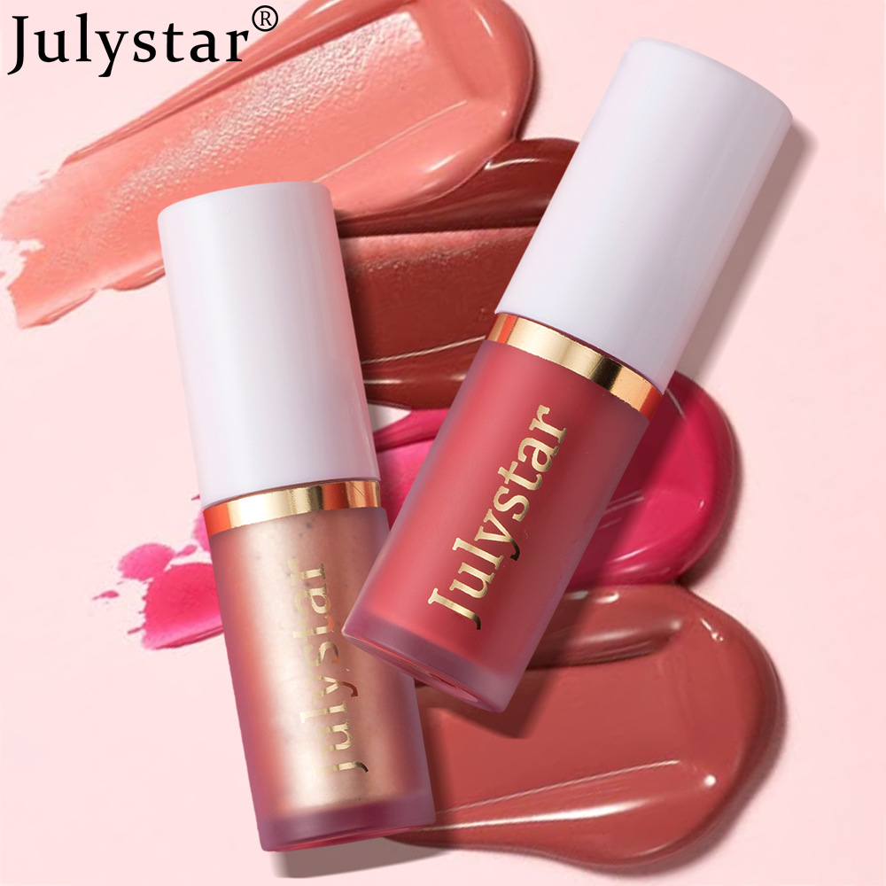 Julystar Facial Blush, Long-lasting Pearlescent Lip Brightening, Natural Highlight Contouring Liquid Set Wholesale Specification drawing