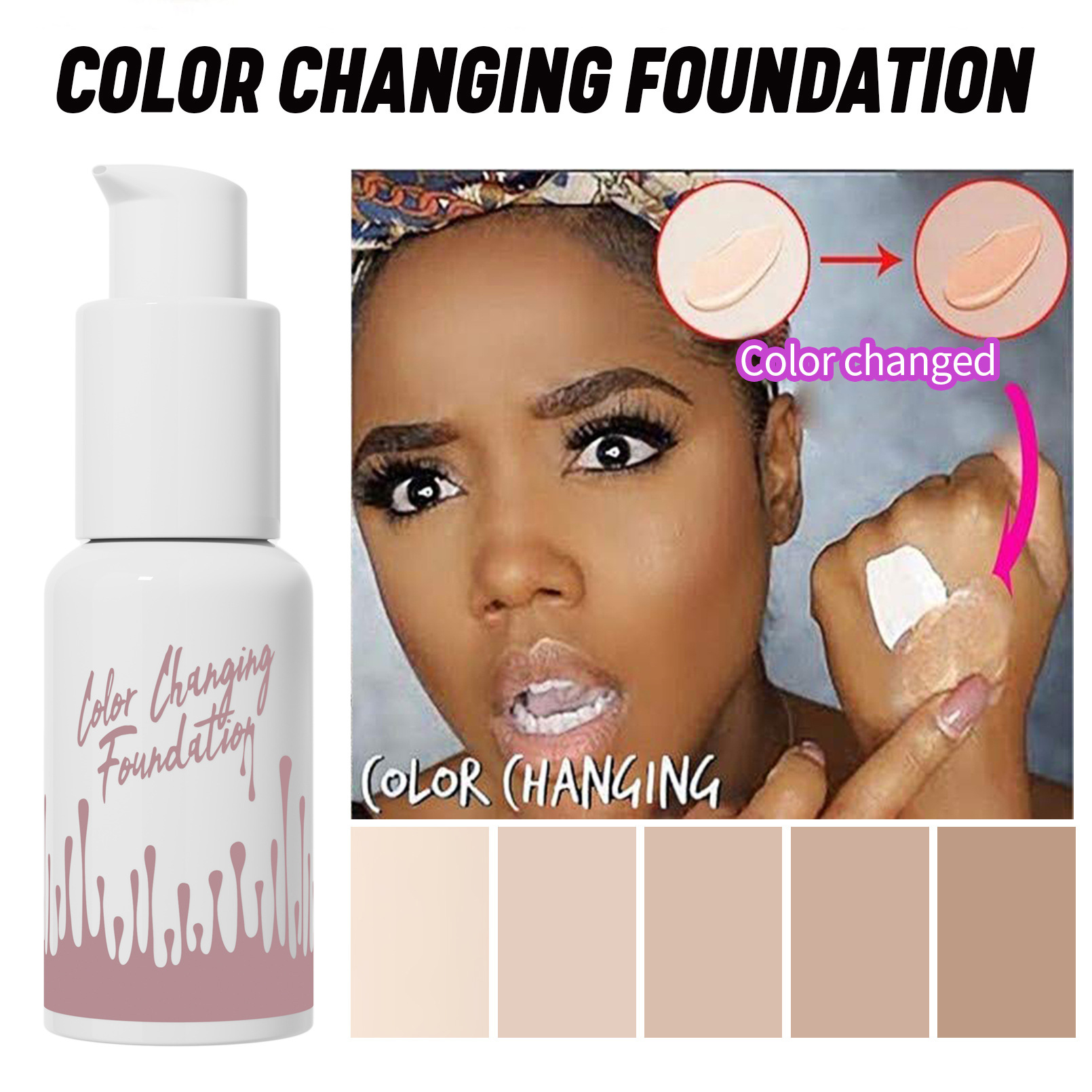 Hellokiss Color changing foundation details Picture