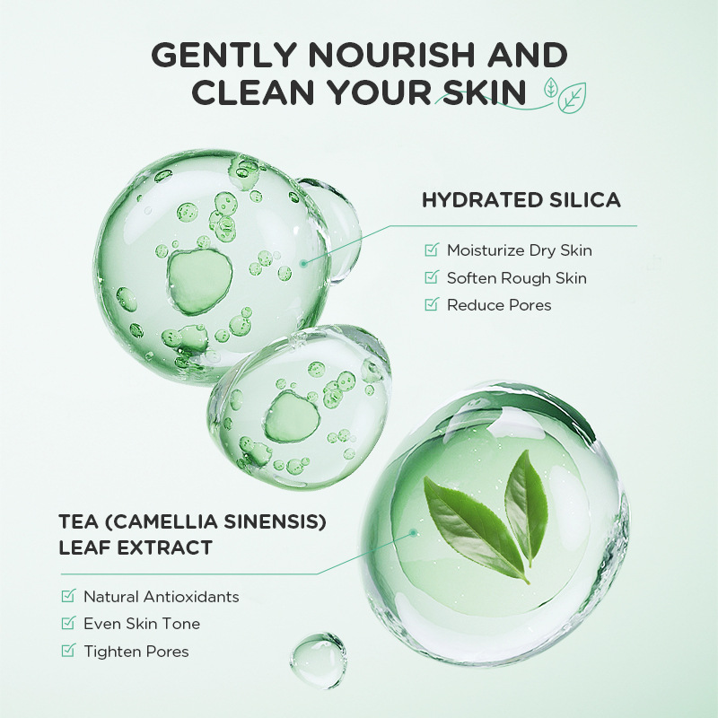 temu Edition QUIYUM Green Tea Keratin Gel 30g (Tube) Facial Cleansing Pore Keratin in stock Specification drawing