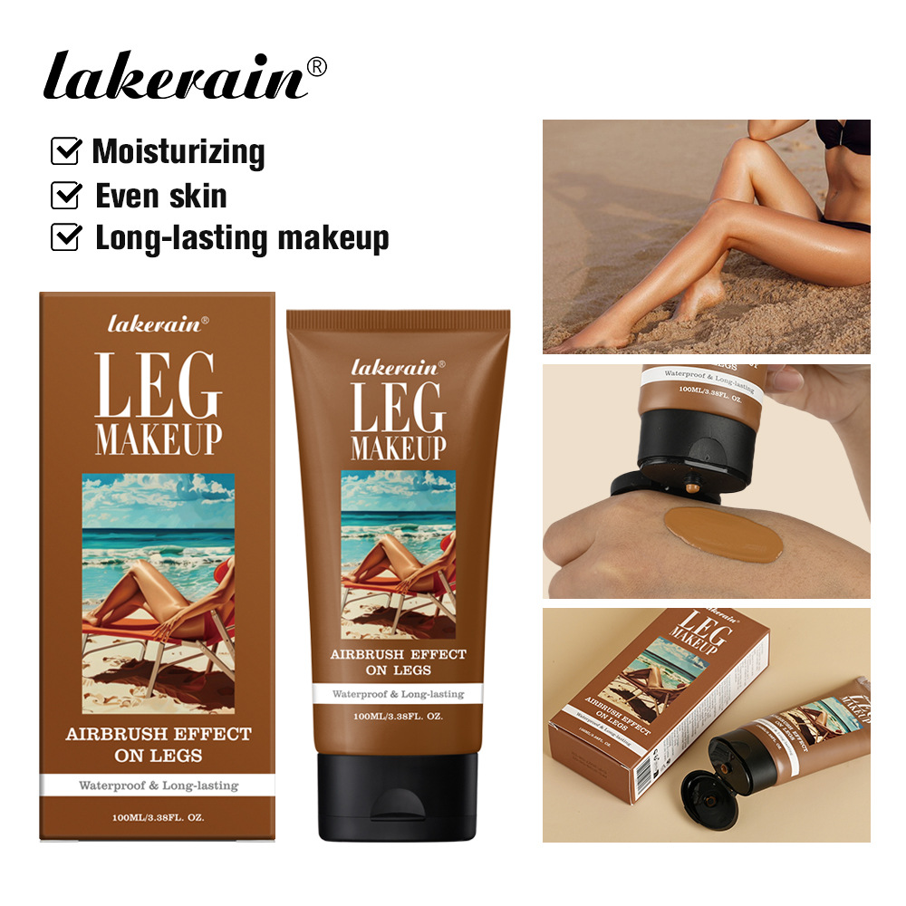 lakerain LEG MAKEUP 100ml Dark Brown skin tone Leg Makeup Leg Makeup details Picture