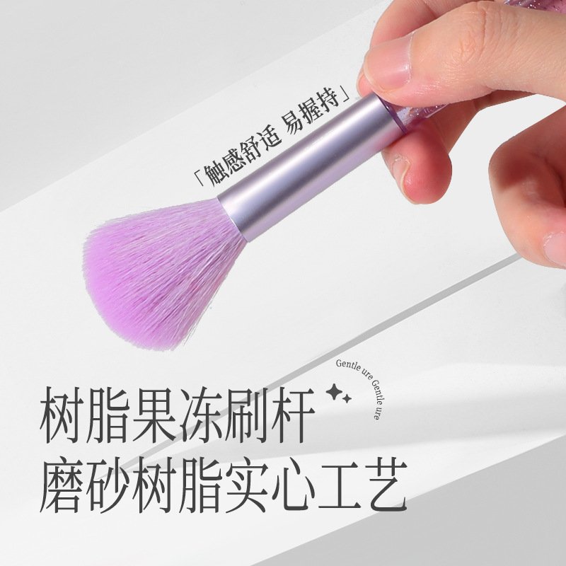 LMLTOP Crystal Makeup Brush 6-piece Loose brush, Eyeshadow brush, Highlight Brush, Makeup set Brush LLT38 Specification drawing