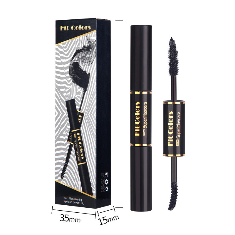 Fit Colors Double-head colored mascara is thick, curly and less likely to smudge white hair Item Picture