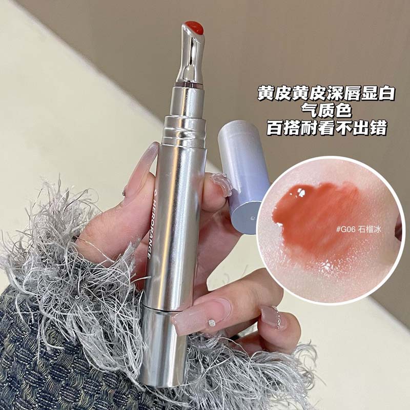 HERORANGE~ Tinted and brightening Lip Gloss, long-lasting and color-enhancing, moisturizing and hydrating, lustrous lips, mirror-like lip gloss details Picture