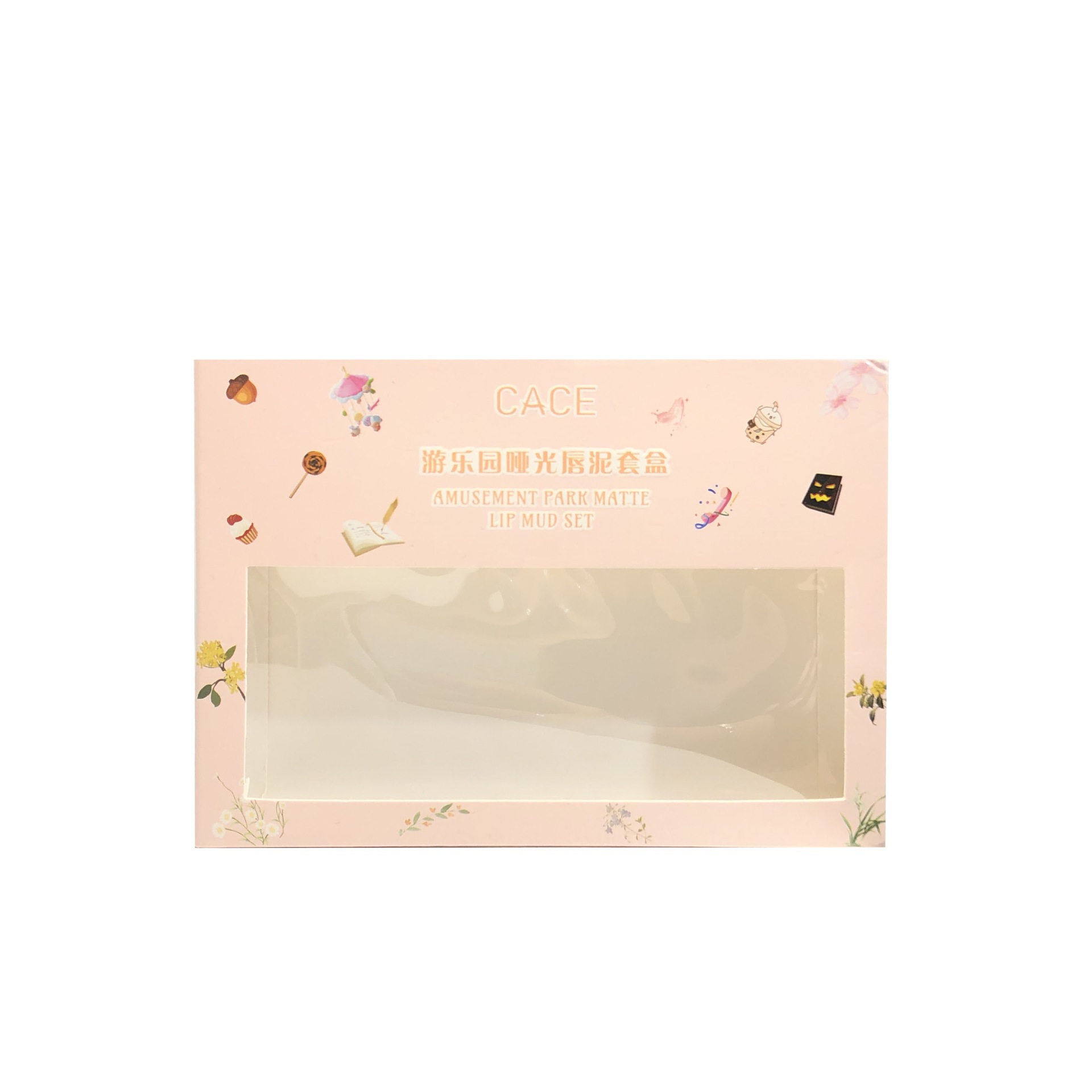 CACE's new theme park matte lip clay set, a Korean student set with a 6-color autumn dark lipstick Item Picture
