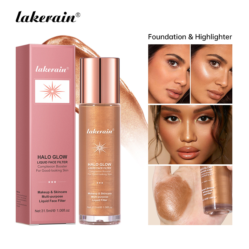 Lakerain Shining Highlight Liquid Contouring Three-dimensional Highlight Liquid details Picture
