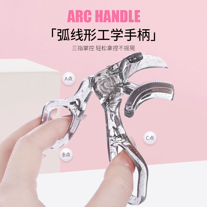 Nicor Frameless eyelash curler Portable long-lasting styling curler Curling comb wide-angle eyelash curler beginner's tool details Picture