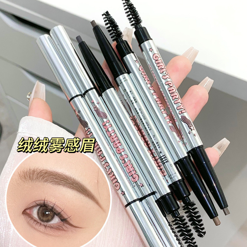 This natural and non-fading, three-dimensional eyebrow pencil has a natural misty feel and comes with an eyebrow brush. It is portable and easy to handle, suitable for beginners in eyebrow shape full figure