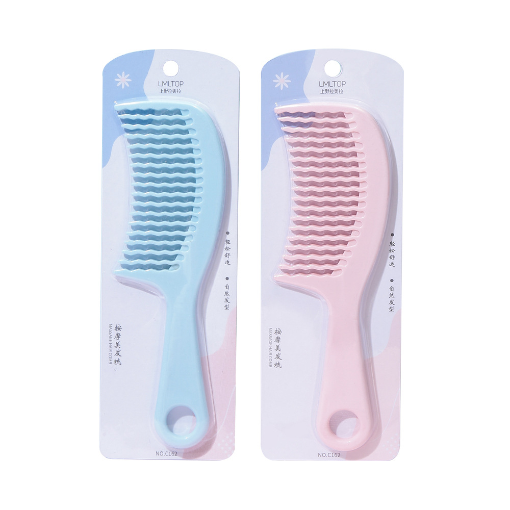 Lamela hair styling comb, plastic comb, hair comb, hair smoothing comb, wavy tooth comb, massage comb C162 Item Picture