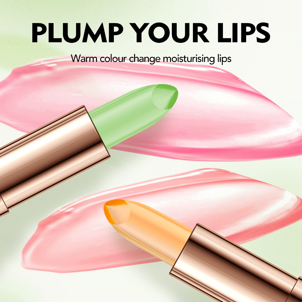 warm lipstick Cross-border NOS Aloe Vera temperature-changing Lipstick Lipstick does not stick to the cup and provides long-lasting moisturizing and nourishing lip lines Specification drawing