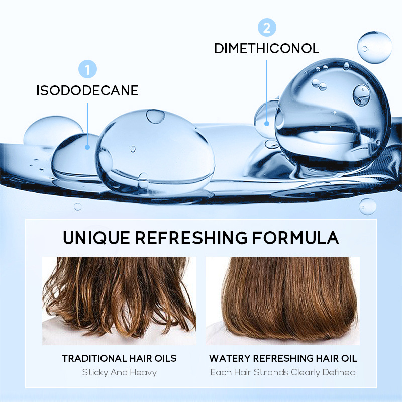 LAIKOU Watery Refreshing Hair Oil Water Refreshing hair essential oil 60ml in stock Specification drawing
