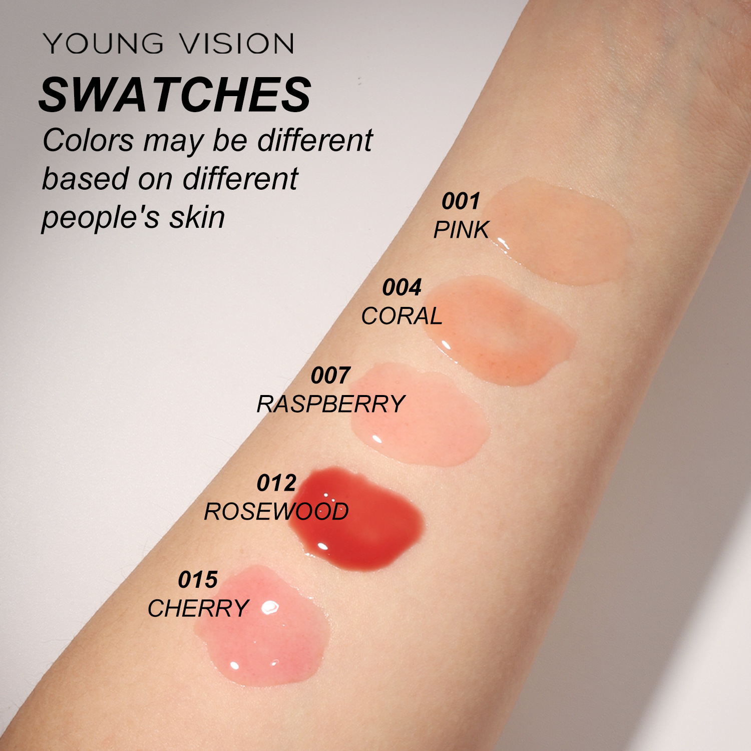 ibcccndc Lip balm, Lip Gloss, Lip Gloss, Water mist, Lip lotion and lip gloss are available in 5 colors Application Scenario