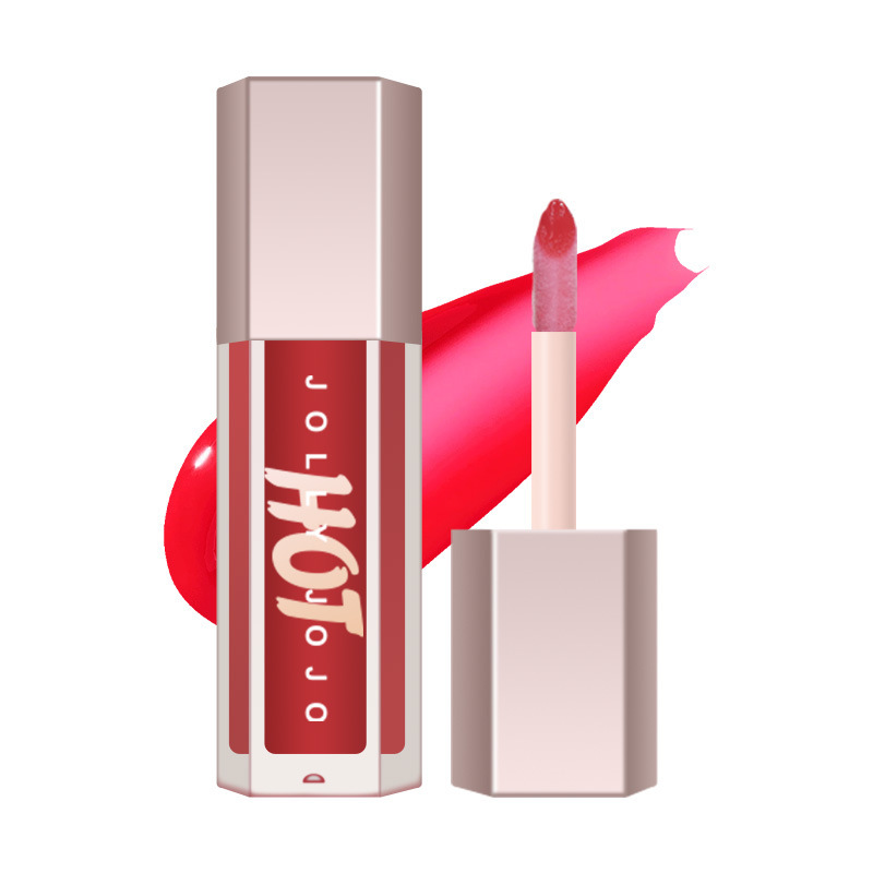 Cross-border JOLLY JOJO Eight-color Transparent Lip Gloss Water Mirror Lip Gloss Lipstick Item Picture