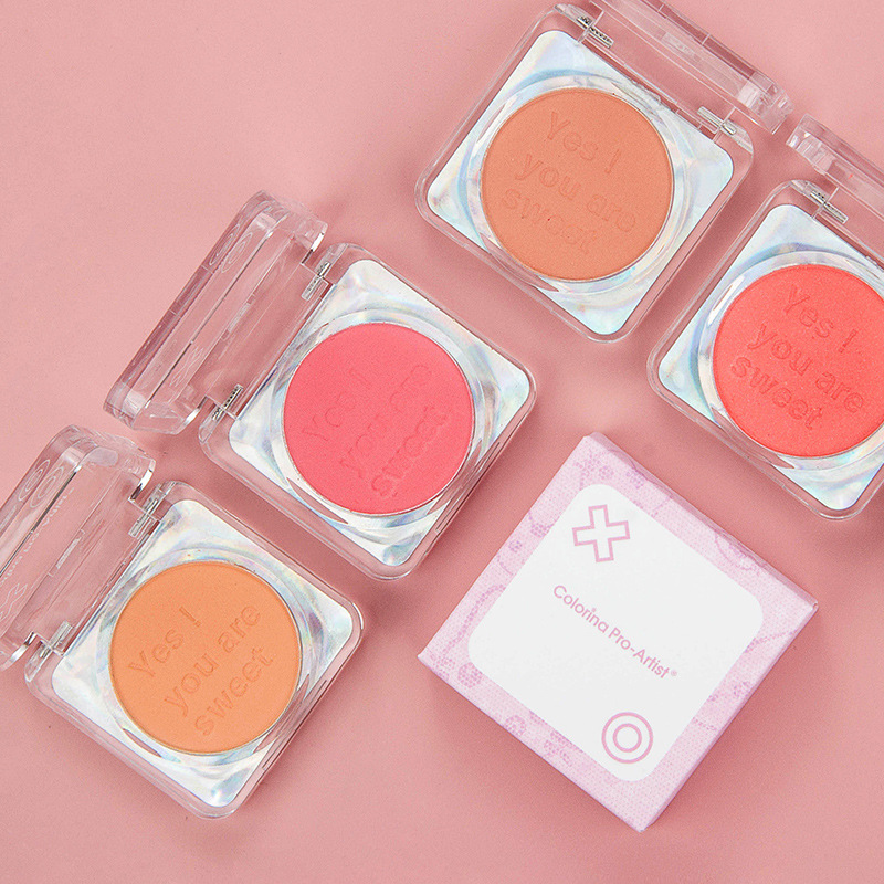 "Energetic Blush, pink, fine Sparkling, matte, natural blush plate, Makeup blush plate, genuine cosmetics wholesale. full figure