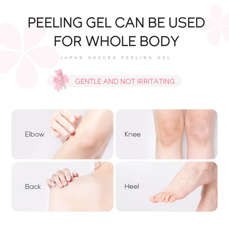 Cross-border LAIKOU Cherry Blossom 100g Body Exfoliating, Pore-cleansing, hydrating and moisturizing Skin care products Manufacturer wholesale Specification drawing