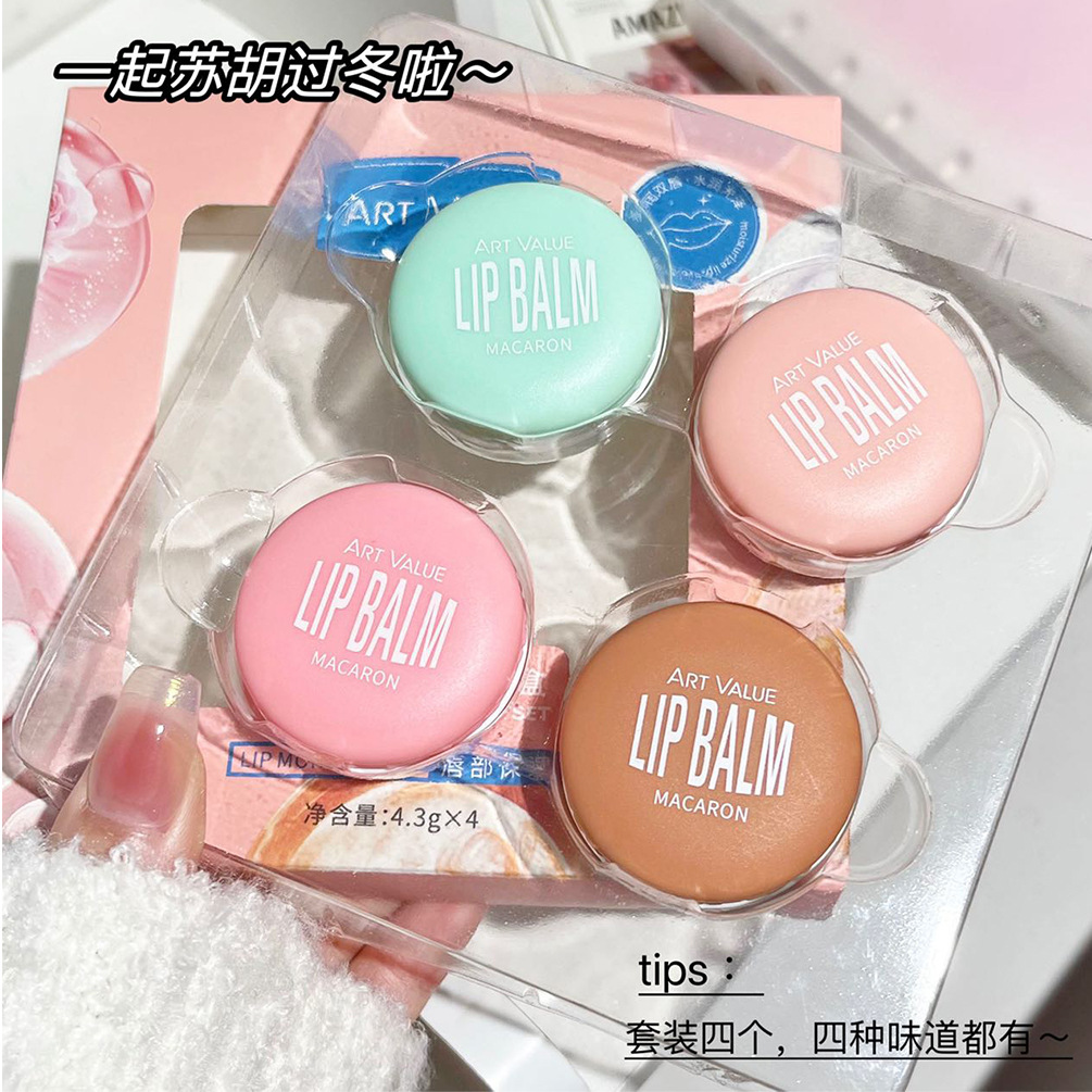 Art Value Macaron Lip Balm is refreshing and non-greasy. Fruit-flavored Lip Care oil is available for daily moisturizing at affordable prices Application Scenario