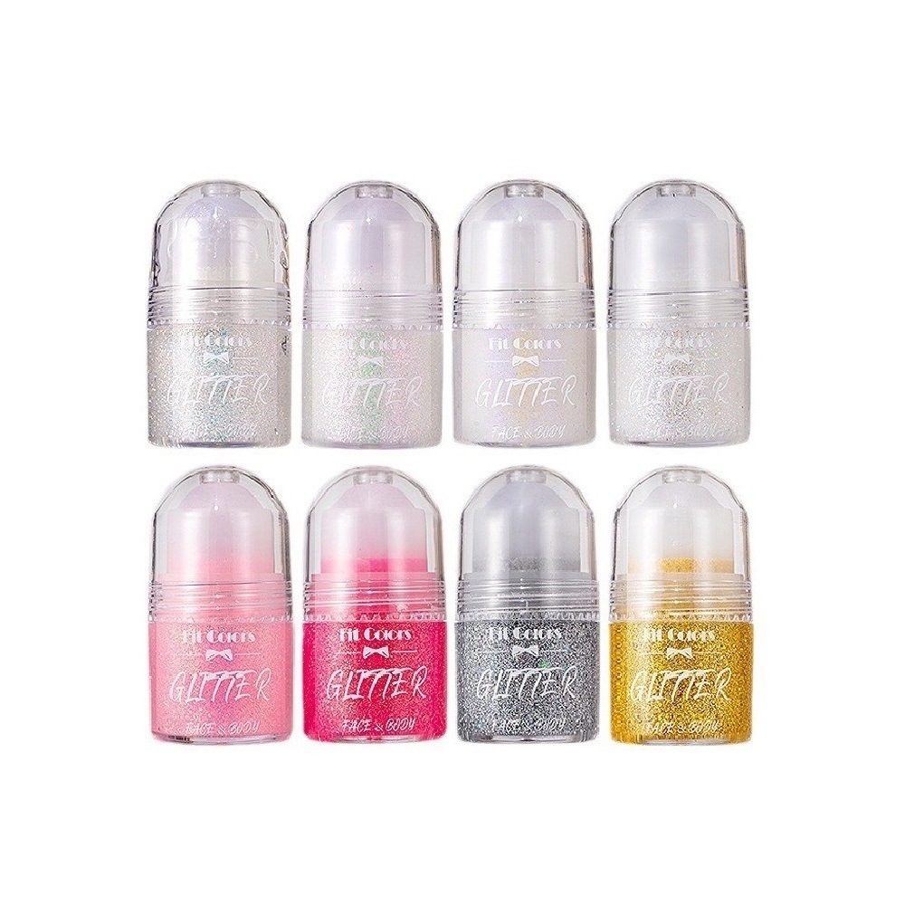 Fit Colors 8-color Ball Sequin Gel Sequin Glitter Gel Body Painting Dazzling Eyeshadow Item Picture