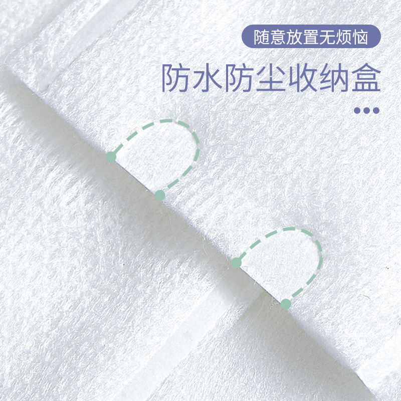 LMLTOP Cross-border Exclusive Double-sided Double-effect Sandwich Makeup Cotton 222 pieces set Skin-friendly sandwich Cotton Makeup Remover SY449 Specification drawing