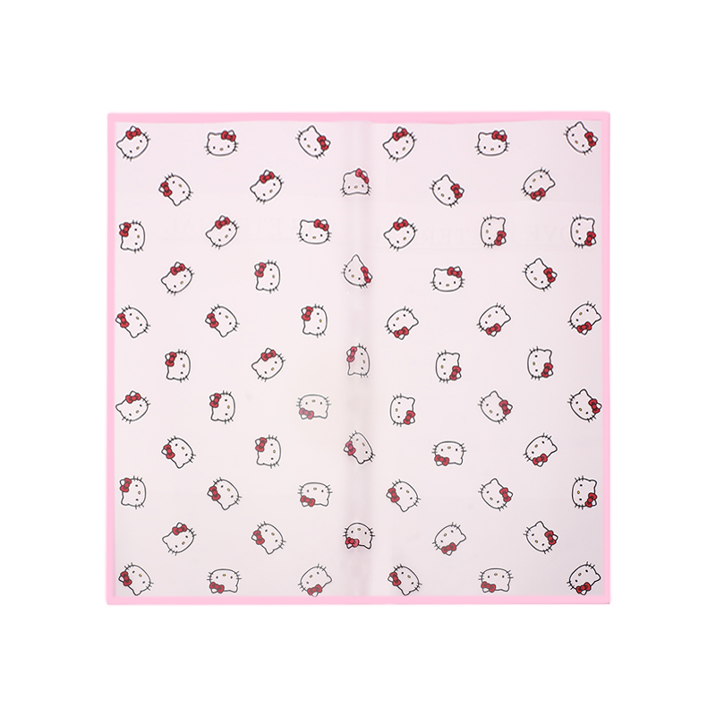 Pink kitten, kt flower wrapping paper, Han Su paper, semi-transparent cartoon character headshot, flower shop floral art materials Item Picture