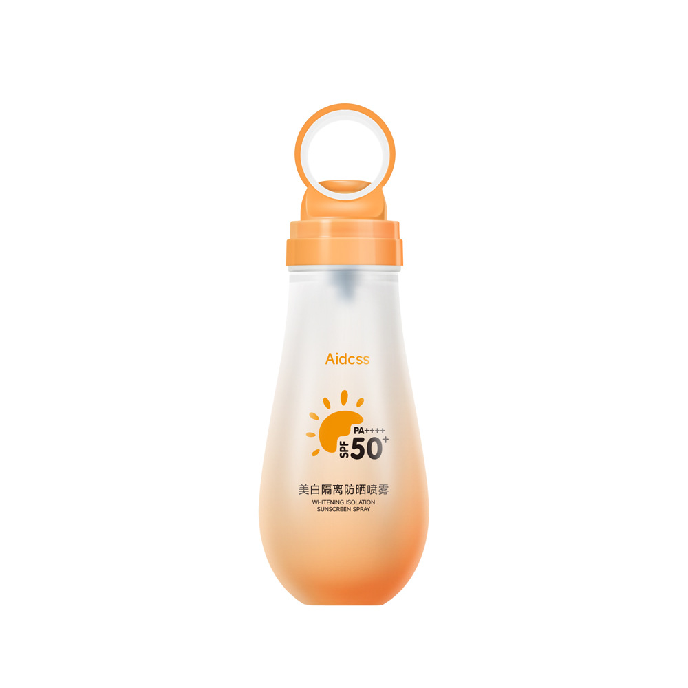 AIDCSS Whitening Isolation Sunscreen Spray is waterproof, sweat-proof, UV-resistant and non-greasy, suitable for all body use Item Picture