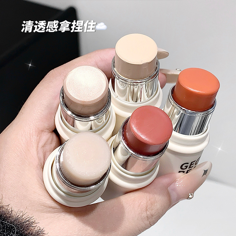 Gege bear Gogo Little Bear Dynamic Water Glow High-Gloss Stick Korean Water Glow Natural Brightening Pink Blush Cream details Picture