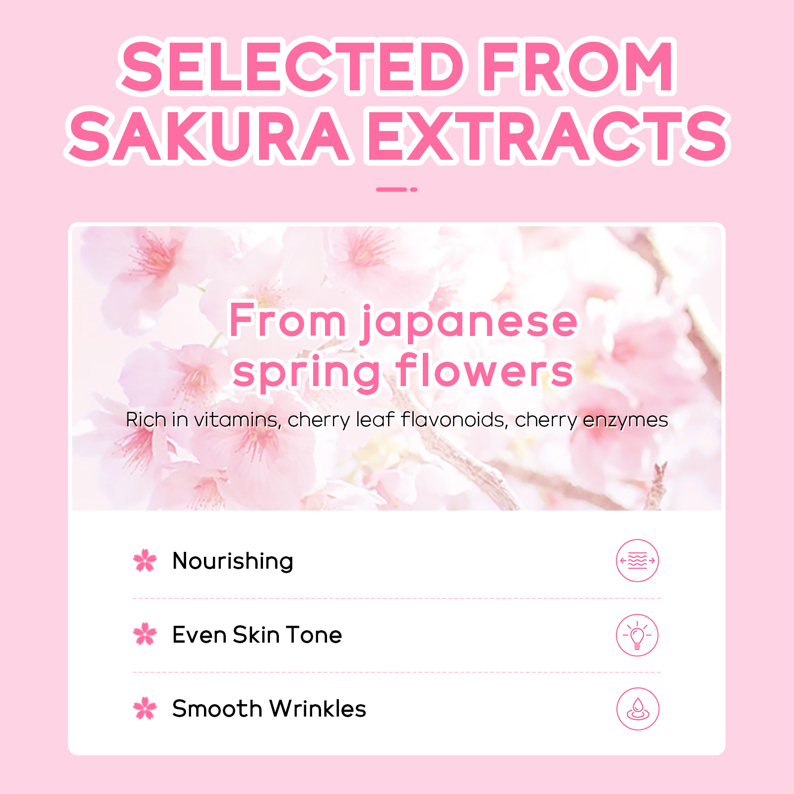 New Laikou Cherry Blossom Mud Mask Single Pack (Series)5g Pore Cleansing, Hydrating and moisturizing Cross-border manufacturer in stock Specification drawing