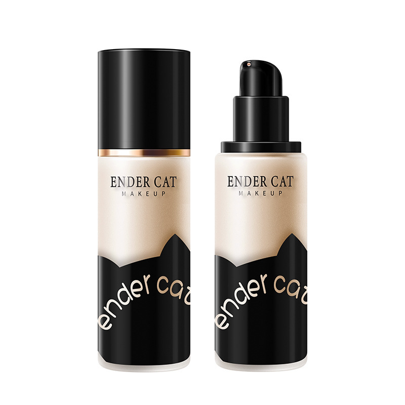 The Ande Cat Light Velvet Moisturizing Foundation has a fine and transparent powder texture that conceals pores, provides coverage, and offers a light, long-lasting, and smooth makeup experience Item Picture
