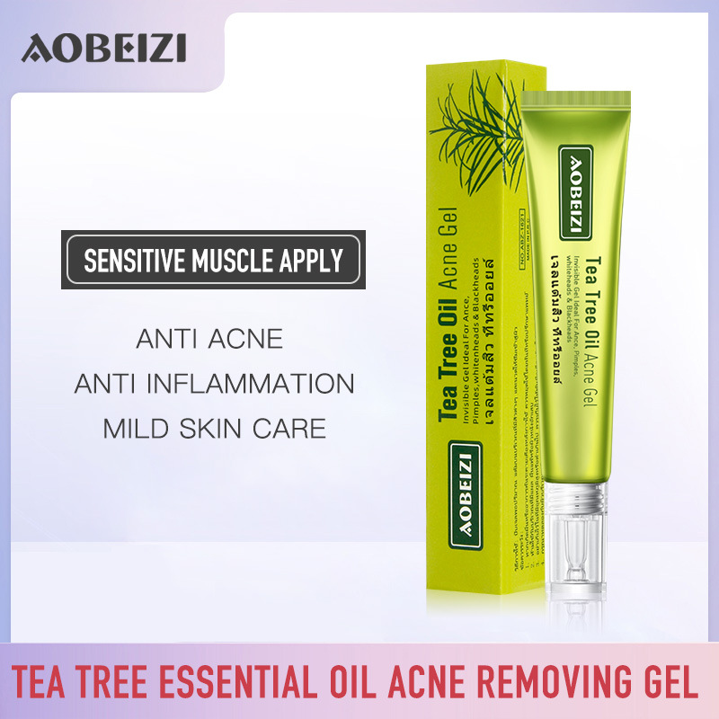 Cross-border trade tea tree essential oil dou Gel relieves acne. Red bean skin care is refreshing, non-sticky and easily absorbed full figure