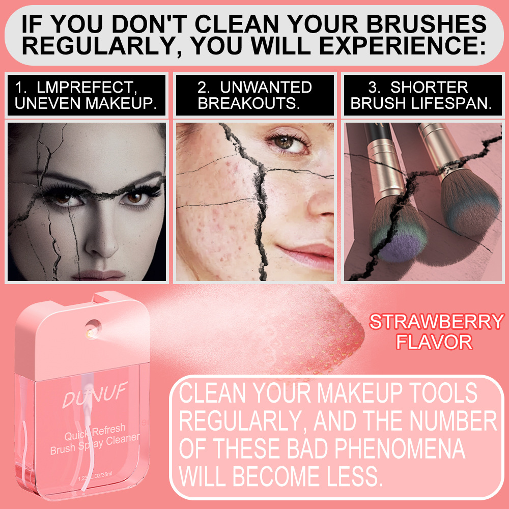DUNUF35ML Makeup Spray Tool Cleaner, please check! Link Disclaimer - For Foreign trade only Specification drawing