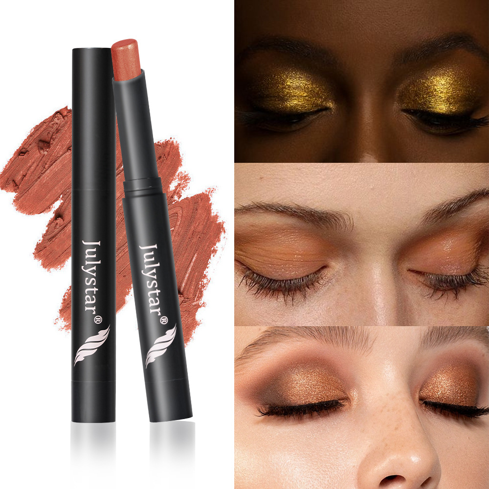 Julystar Lazy Person's Pearlescent Rotating Eyeshadow Stick for contouring, shading, highlighting and lip use details Picture