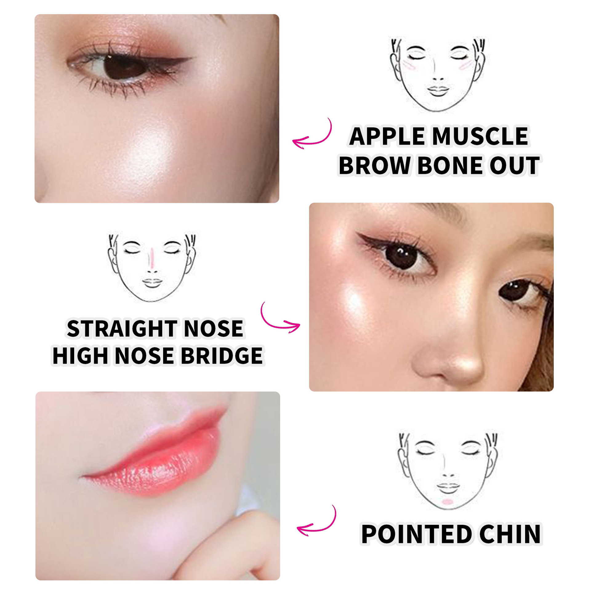 New cross-border single-color blush, rouge, high-gloss powder, natural brightening, glitter and pearlescent three-dimensional powder compact makeup products from Europe and America Specification drawing