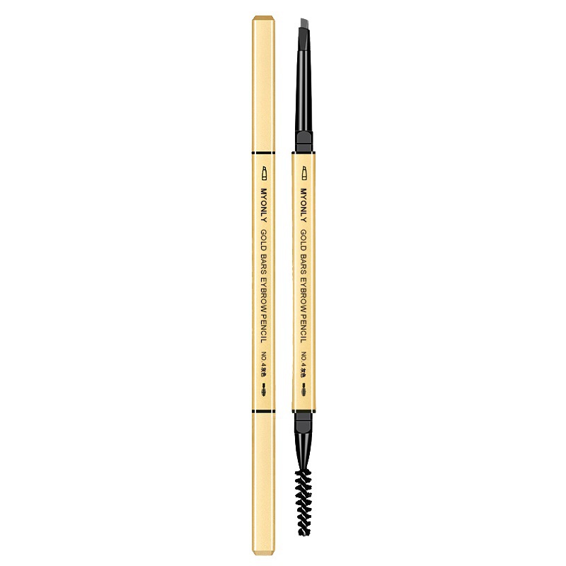 Maiouli's small gold bar, small gold chopsticks, double-ended eyebrow pencil is waterproof, sweat-proof, long-lasting without smudging, naturally extremely fine, and each tip is distinct Item Picture