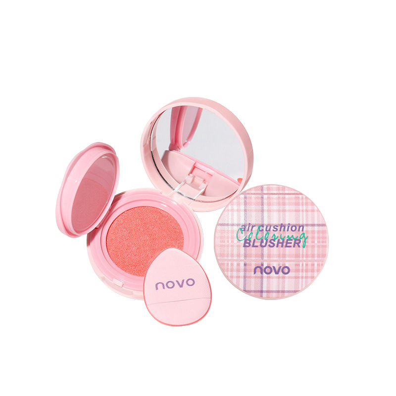 NOVO Pongran Slightly Tipsy Cushion Blush, with a natural contraction and expansion color that is not prone to smudging, is a matte blush for pure and sensual girls Item Picture