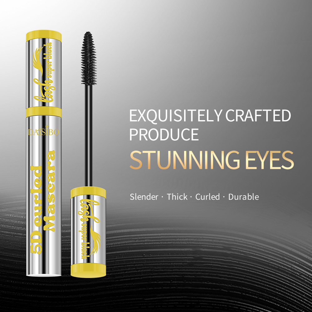 Cross-border DAISIBO three-color mascara is waterproof, sweat-proof, does not smudge, naturally curls, thickens and lengthens details Picture
