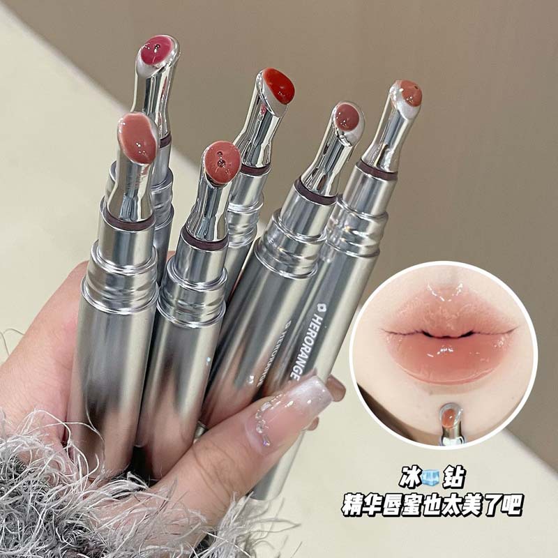 HERORANGE~ Tinted and brightening Lip Gloss, long-lasting and color-enhancing, moisturizing and hydrating, lustrous lips, mirror-like lip gloss full figure