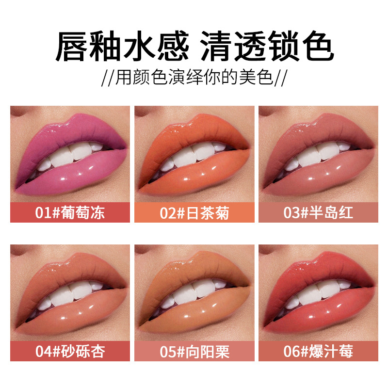 VIBELY Air Mirror Lip Gloss is rich in color, whitening, non-stick to cups in daily use, and long-lasting water-glossy lip gloss Application Scenario