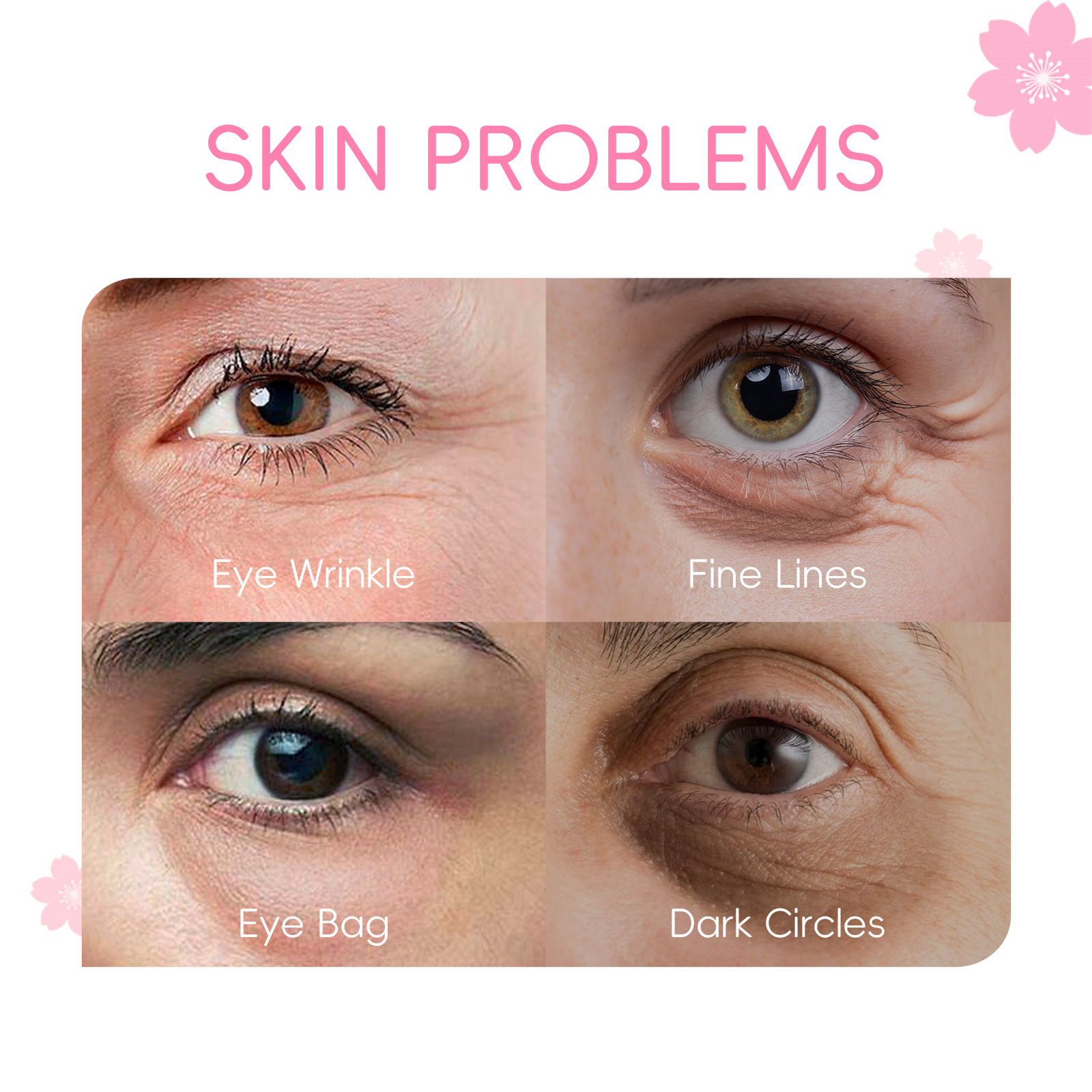 Cross-border Fenyi Cherry Blossom Eye Serum 15ml Hydrates, moisturizes and cares for the skin around the eyes. Manufacturer's supply Specification drawing