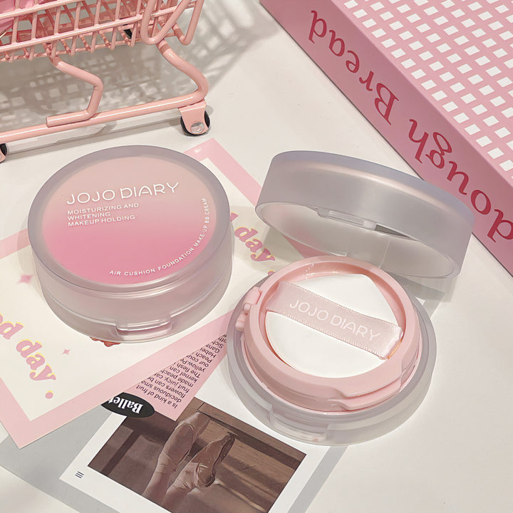 Jiujiu Diary Light-sensing Long-lasting Double-layer Cushion Powder Compact, a two-in-one concealer, oil-control, no makeup smudging, no powder sticking, and waterproof details Picture