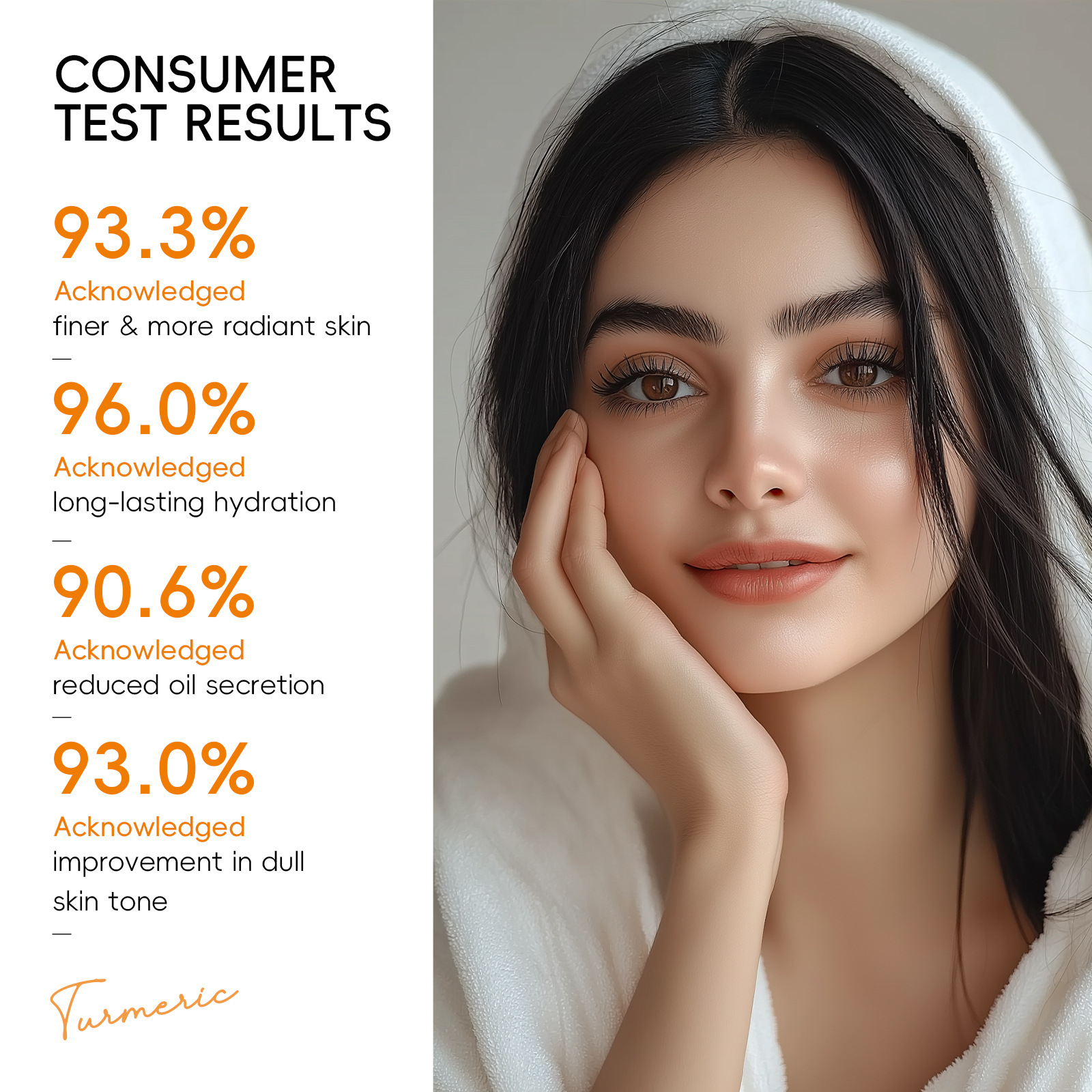 Cross-border quiyum turmeric Vitamin c skin Care Set 5-piece set, English facial care moisturizing manufacturer wholesale and consignment Specification drawing